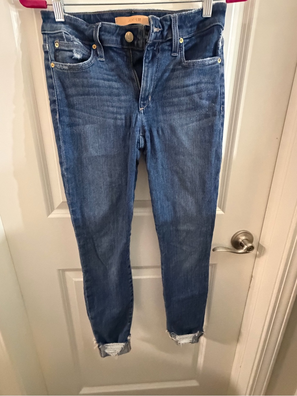 Joe's Jeans Medium Blue Ankle Crop Slim Jeans